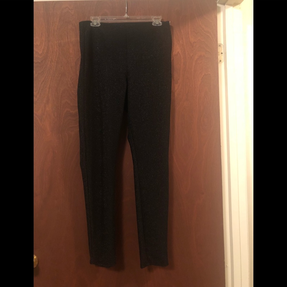 H&M Black shimmer pants